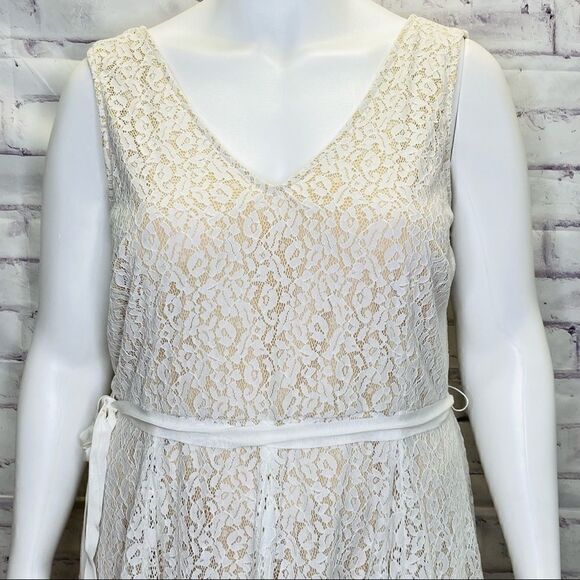 Lane bryant cream white lace dress size 20 - Picture 2 of 7